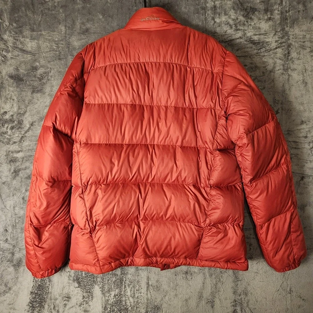 Eddie Bauer Premium Goose Down Puffer Jacket Mens XLT Extra Large Tall Red Coat
